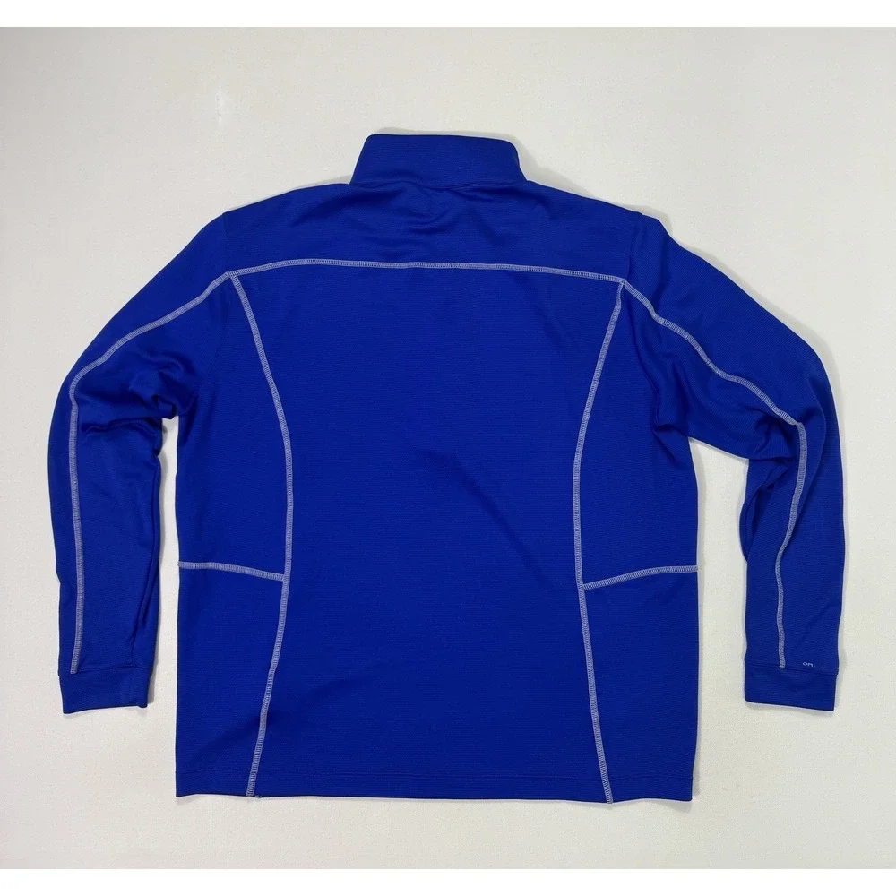 Columbia Golf Men Large Omni-Wick Shotgun 1/4 Zip Philadelphia 76ers NBA Blue